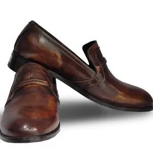 Bashwood Handamde Cow Leather Men Brown Loafers Bashwood Handmade BB Buckle Style Leather Loafers main image 3